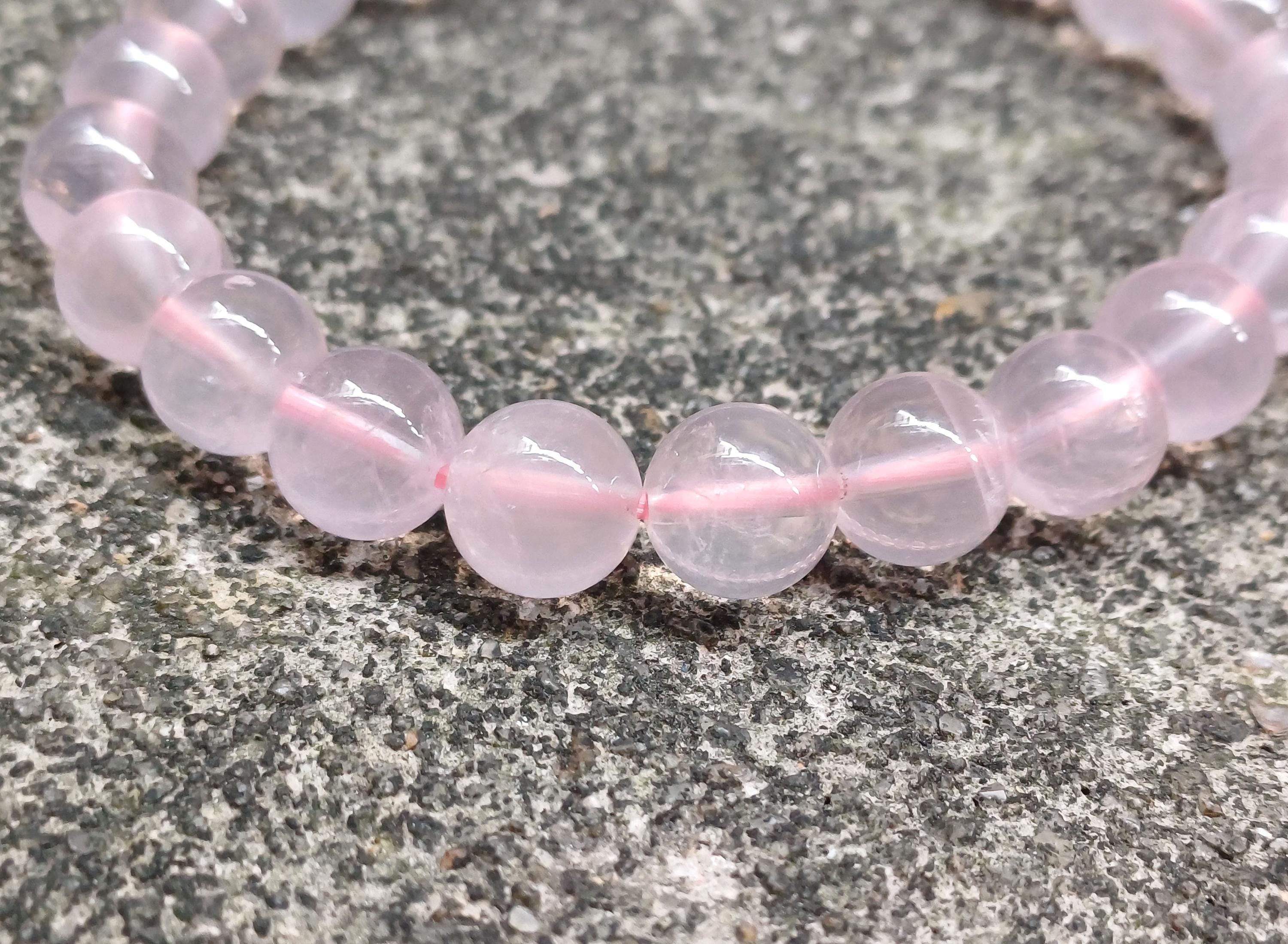 8 mm ローズクォーツ ジェムストーン ローズビーズ GB2067 - Etsy 日本
