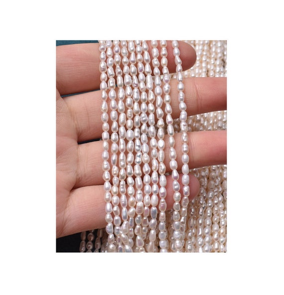 1 Strand 2-2.5mm White Seed Freshwater Pearls,fresh Water Pearl