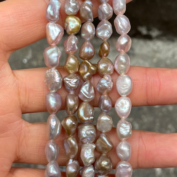 6-10mm Keishi pearls, AA natural color keshi reborn pearl beads, freshwater pearl, natural keshi pearls strand,pearls necklace making PB1330