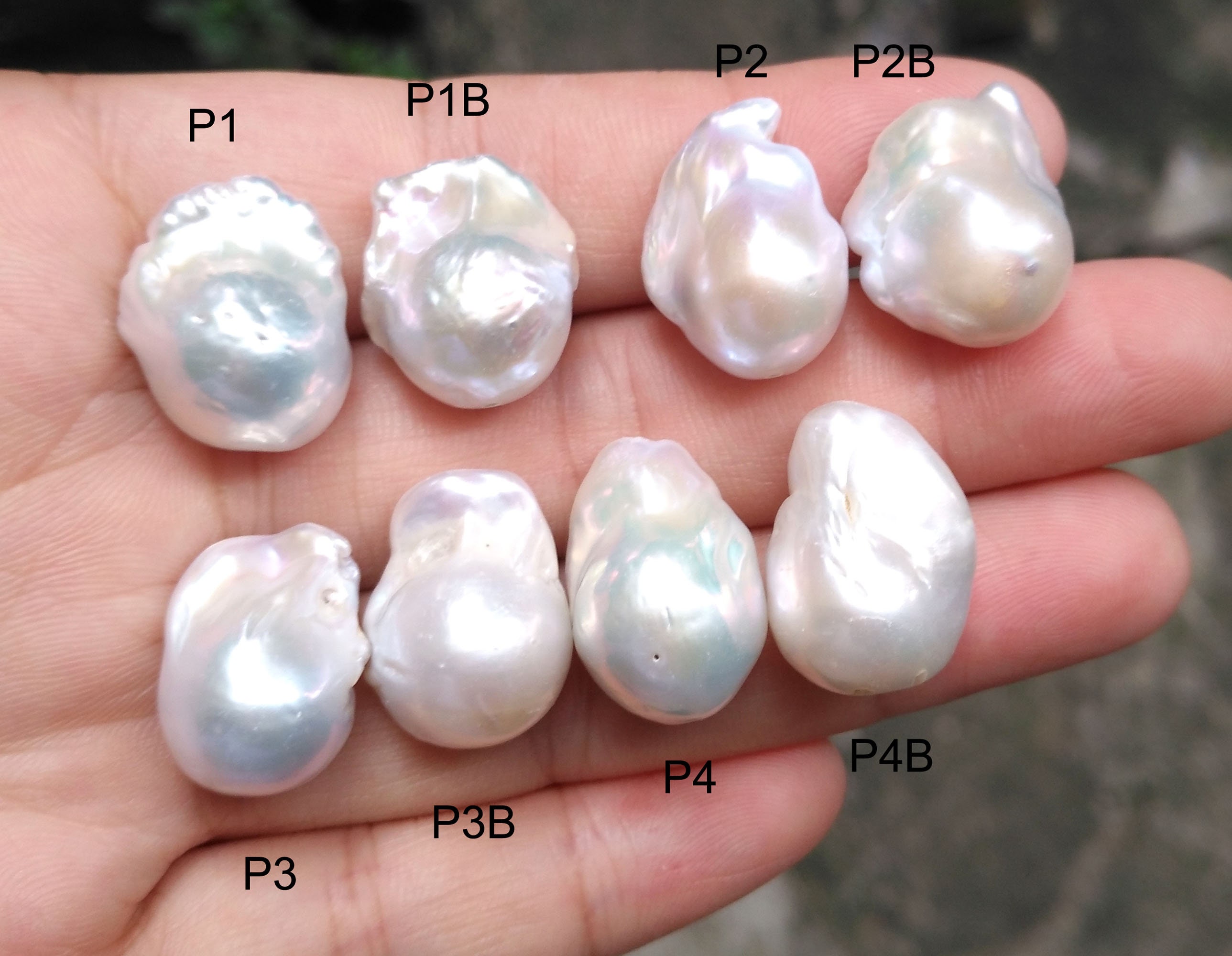 10-16mm rough pearl, fully drilled, natural pearl beads, PB1941