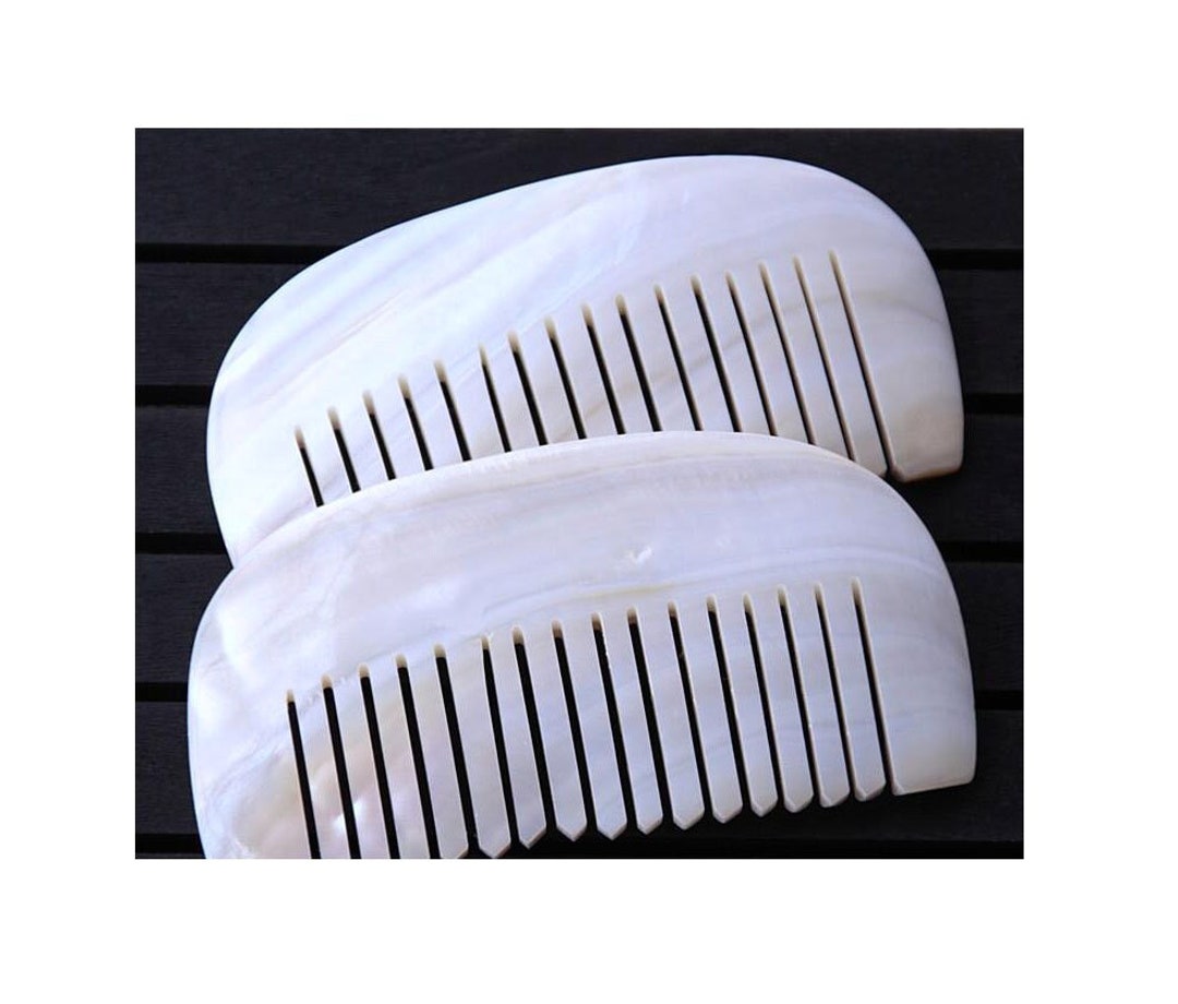 Natural Shell Comb, Narrow Tooth MOP Comb Gift 90x52x30mm GB1002 - Etsy