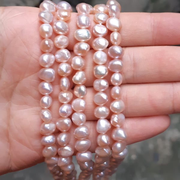 5-7mm baroque pearls, loose freshwater pearls, natural pearl beads, small baroque pearls, irregular, pink lavender pearl