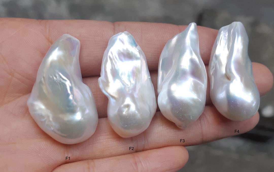 15x20mm Natürliche Weiß Süßwasser Barock Rechteck Perle Lose Perlen 15
