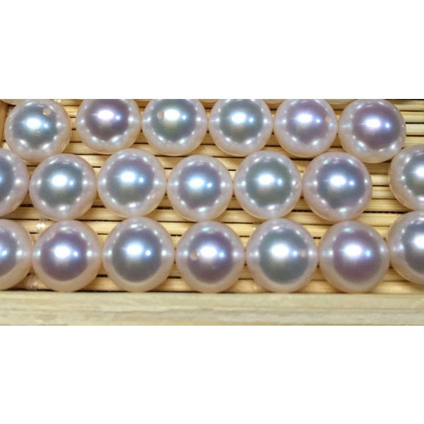 8-8.5mm Japanese Akoya Pearl Perfect Round High Luster Genuine Cultured Saltwater Pearl White Untreated Non-Dyed Loose Pearl PB186