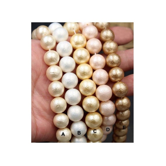 6mm 8mm 10mm 12mm WHITE SHELL PEARL HALF DRILLED LOOSE BEADS Pk of 10 