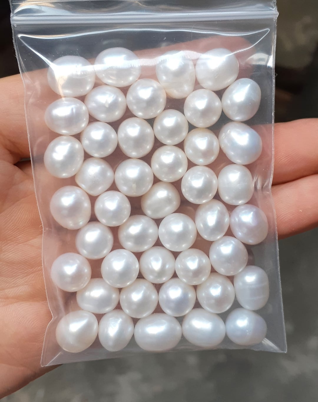 7 10mm Undrilled Pearl Beads Natural Pearl Assorted Pearls No Hole