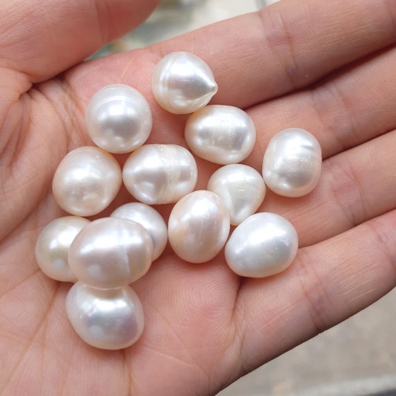 12-13mm Freshwater Pearls, Undrilled Pearls, Natural Pearls, No