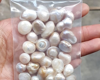 7-20mm undrilled pearls, genuine freshwater pearls, cabs, pearl loose, large pearls, baroque pearls, 50g