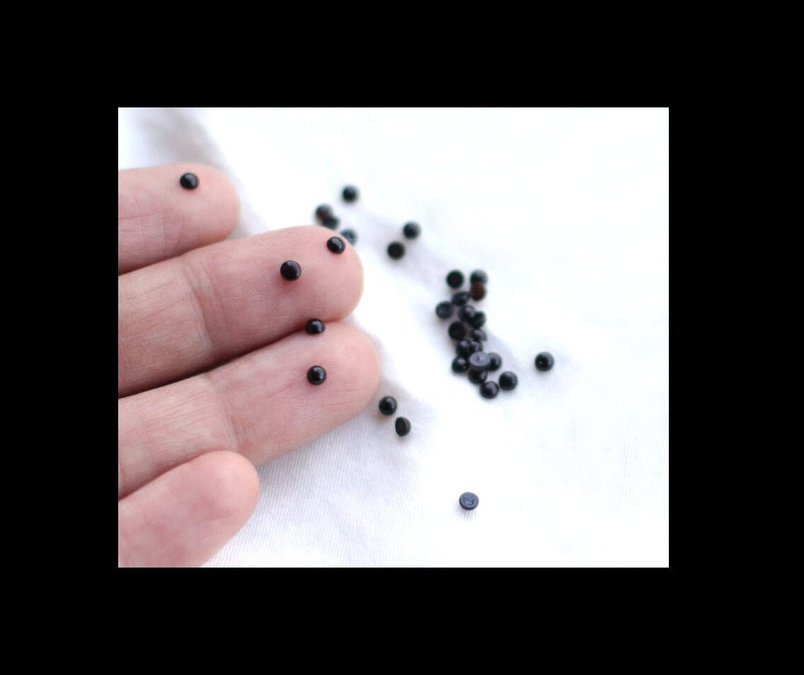 10pcs 3mm Natural Round Onyx Cabochons Small Cabs GB767 - Etsy