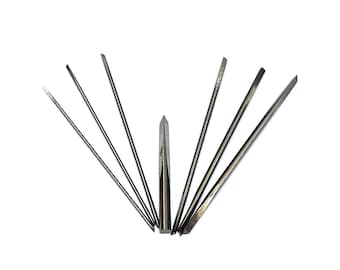 2 parelboor, boornaald van wolfraamstaal voor het maken van gaten in parel/edelsteen, parelboormachine, boren, 0,8/1,0/1,2/1,5/1,8/2/2,0/2,5/3,0 mm