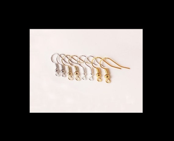 Buy 14K Real Gold Plated Earring Hooks Gold Plated Ear Wires Gold