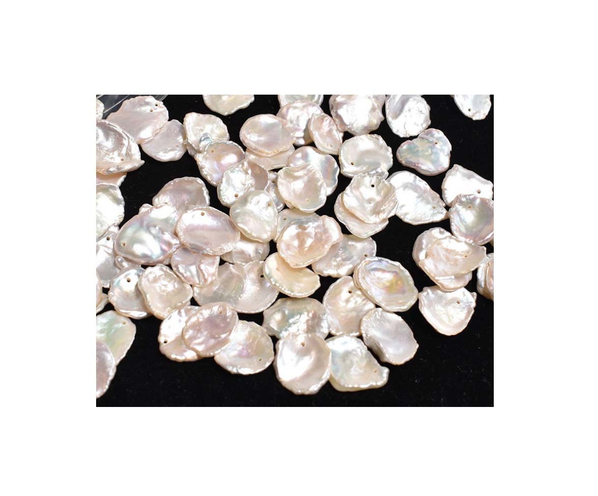 25-35x50-60mm White Cross Freshwater Pearls Fully Drilled