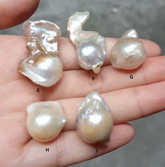 17 25 X 27 32mm White Loose Large Baroque Pearls for Pendants