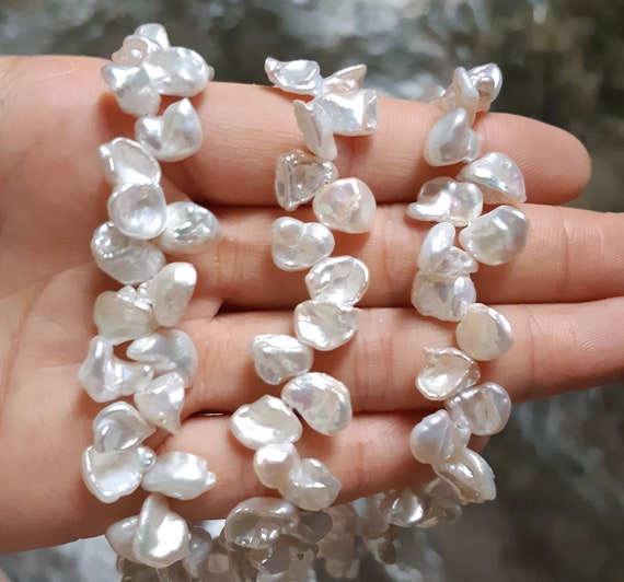 7-10mm Keshi Freshwater Pearls, White Reborn Pearls,natural Keishi
