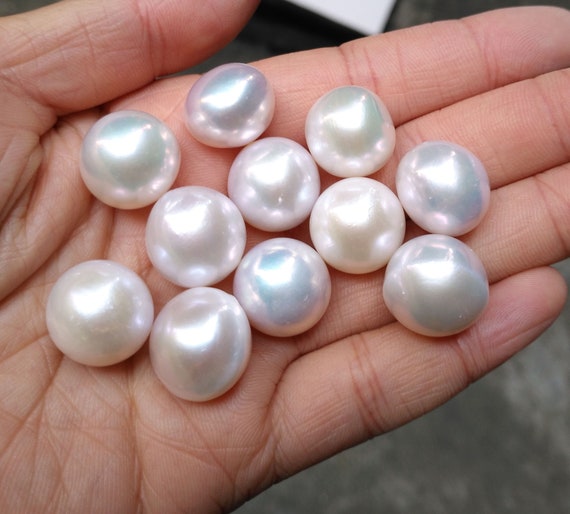 12-13mm Freshwater Pearls, Undrilled Pearls, Natural Pearls, No Hole, Real  Pearl Beads, Large Pearls, White Pearls, 50g 