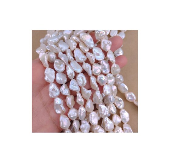 White keshi pearls 10x12 11x15mm long drilled freshwater natural keishi reborn pearl beads high lustrous genuine pearl on sale PB1773