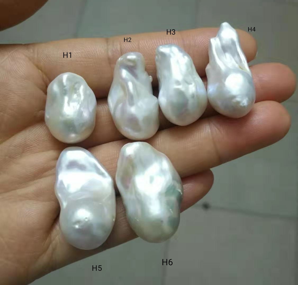 【YH】offen オッフェン pointed-OPERAN PEARLS French Vintage Baroque Imitation Pearl Necklace OT Buckle