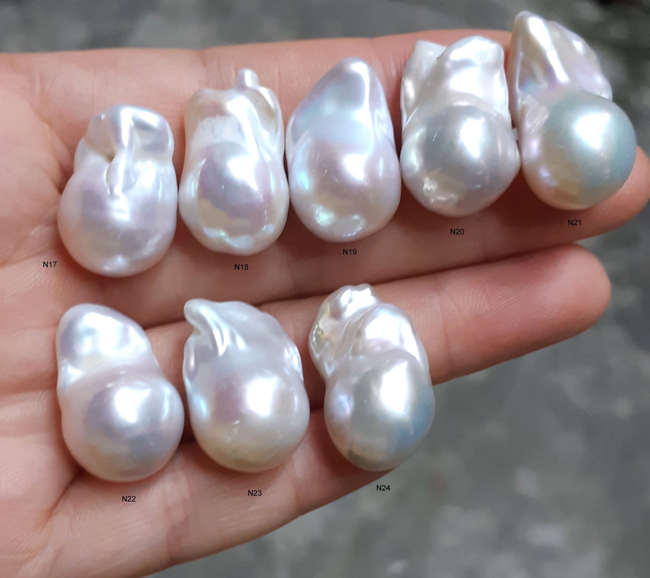 Natural Baroque Pearl 15-20x 18-30mm Freeform Shaped Baroque