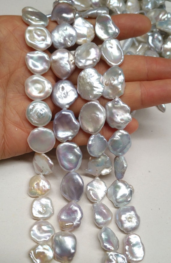 14-20mm Large Baroque Pearls, Natural White Pearls, Irregular Shape Pearl  Beads for Jewelry, Single Pearl,pb970 