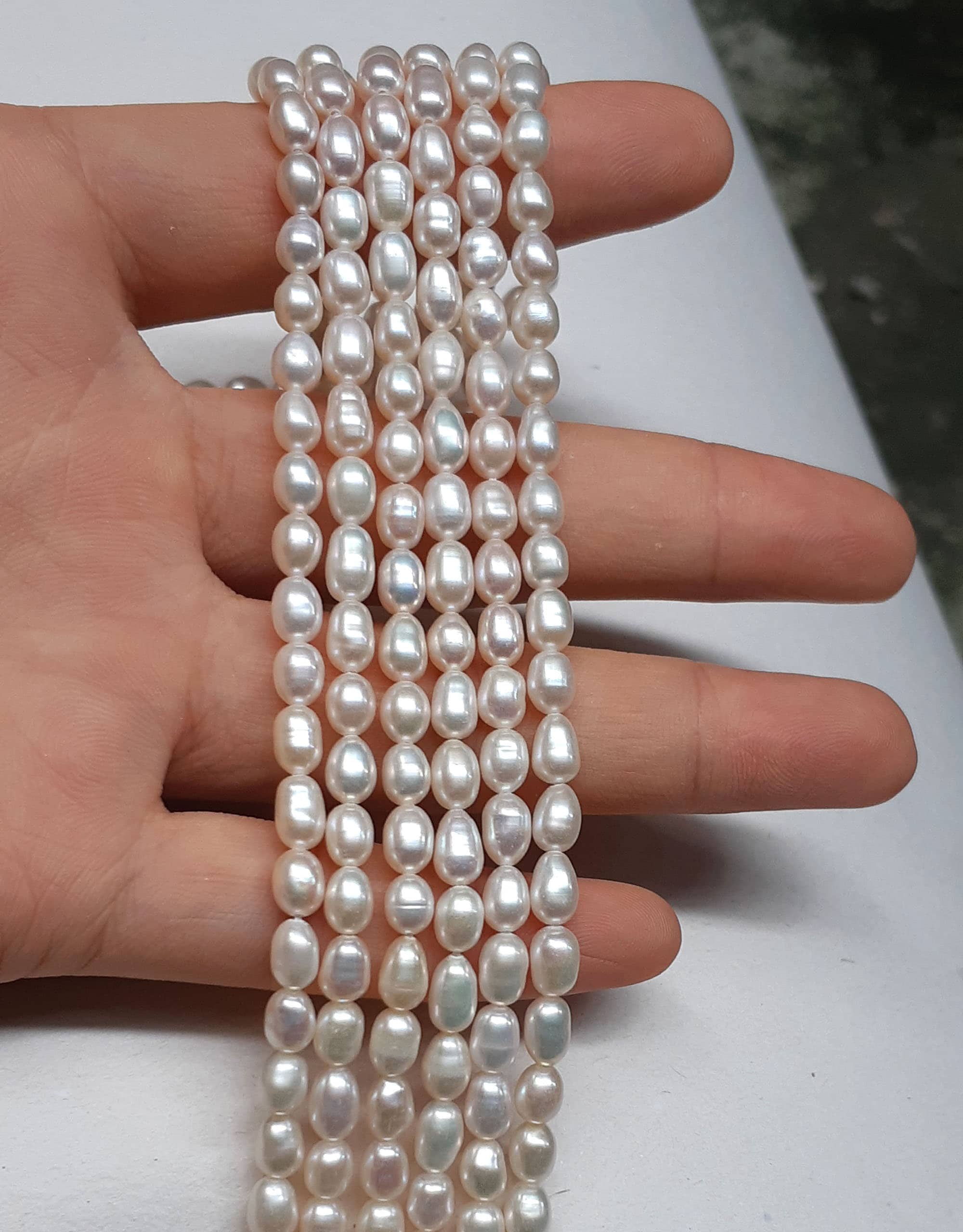 AA+ 4-4.5mm, 4.5-5mm round pearls, lustrous loose pearl beads, natural  color white, freshwater half drilled pearls, good luster, FLR4050-W