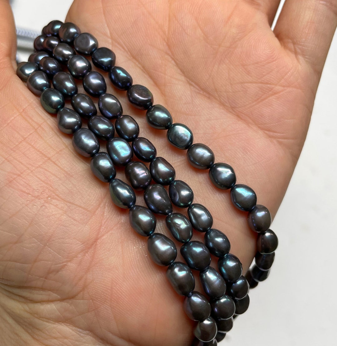 Perle Barocche Naturali D'acqua Dolce Multicolori Da 8-9 Mm - Foto 7