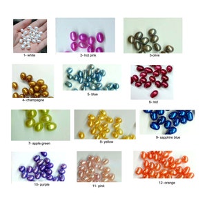 1 PCS Freshwater Oyster with One Drop Oval Pearl Inside, Pearl Party,Bulk Wholesale Pick Your Color PB330