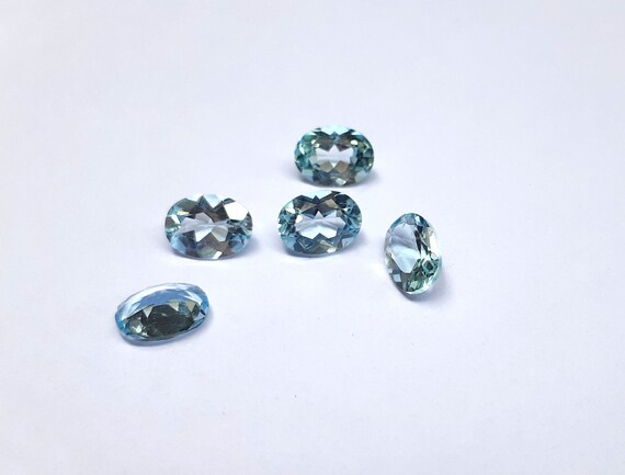 Topaz Gemstones For Sale Sky Blue Topaz 8x6mm Oval Shape Topaz