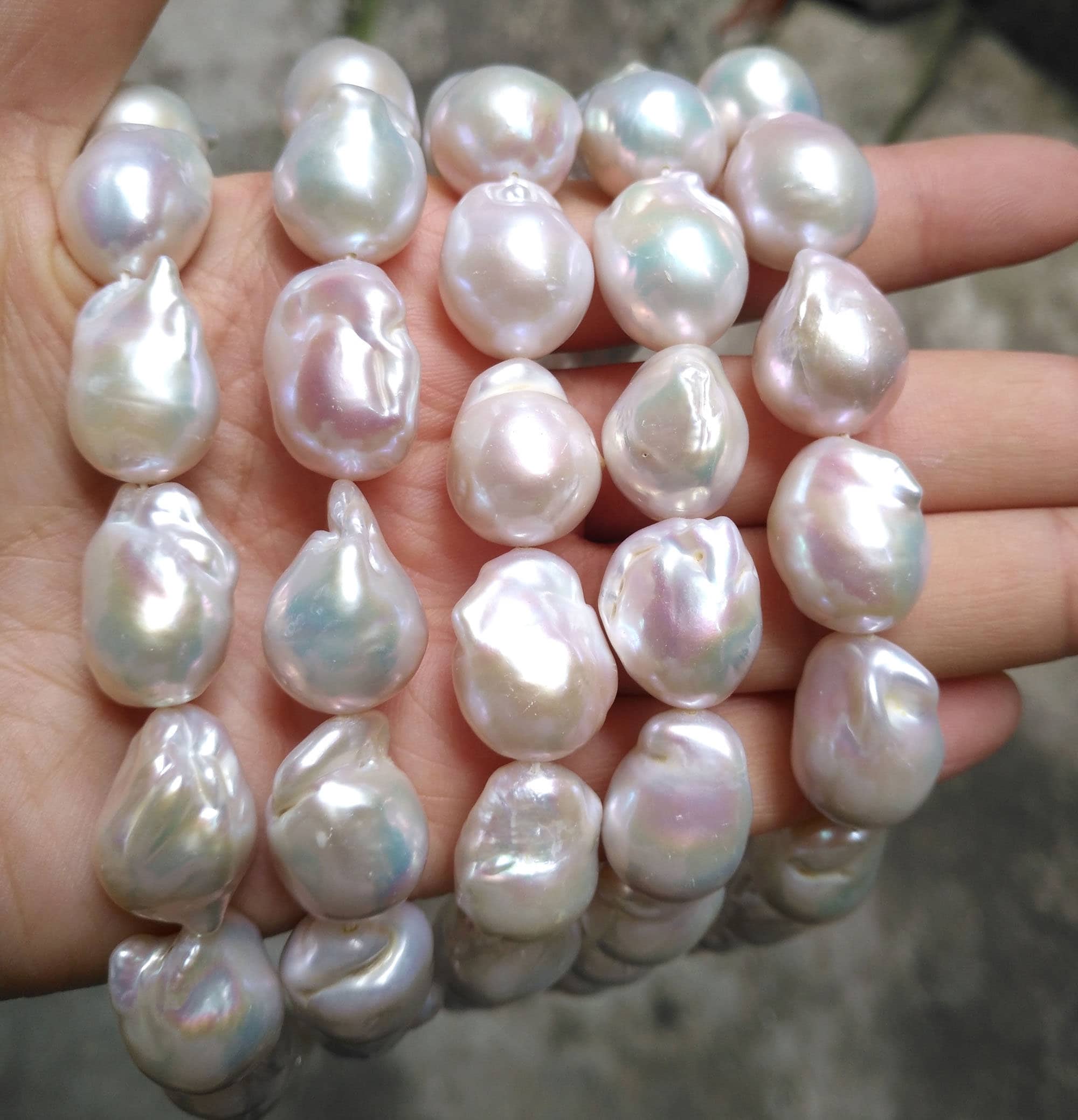 Perle de culture d'eau douce blanche semi-ronde 3mm | Perle naturelle