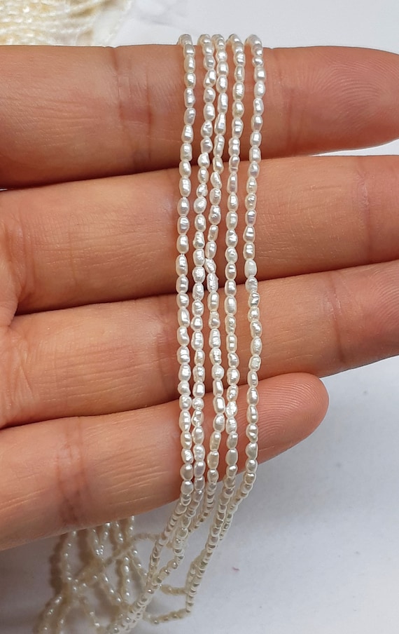 Freshwater Seed Pearls Rice Pearls for Jewelry Making and Crafts