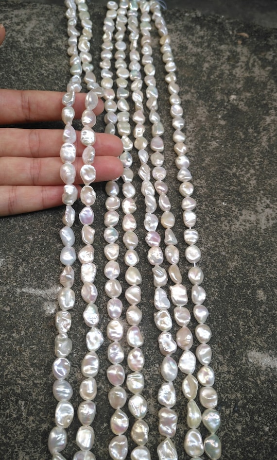 Rare 8-12mm large keshi pearls,white flat big biwa freshwater pearl,genuine  fresh water pearl,keshi pearl,baroque pearl,great quality,PB1930