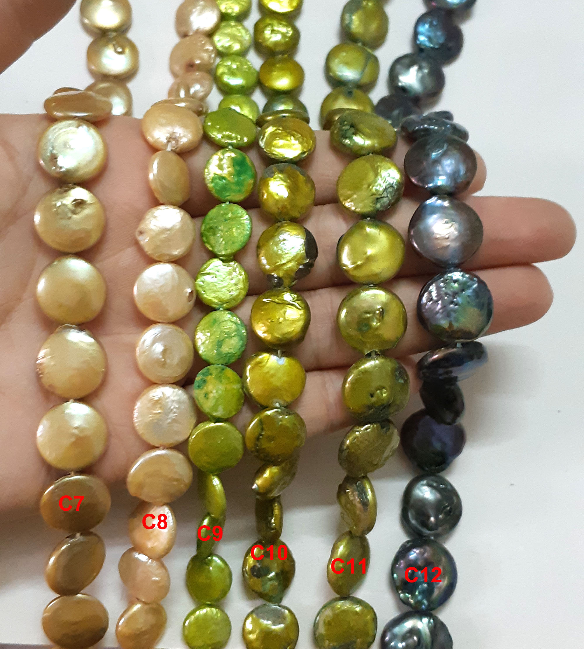 On Sale Large Coin Pearl Genuine Freshwater Pearls 15.3 Etsy