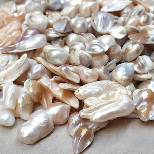 10-40mm Large keshi pearl,loose cultured pearls, undrilled, super large pearl beads, irregular pearl mixed, nugget pearl, rough pearl PB029