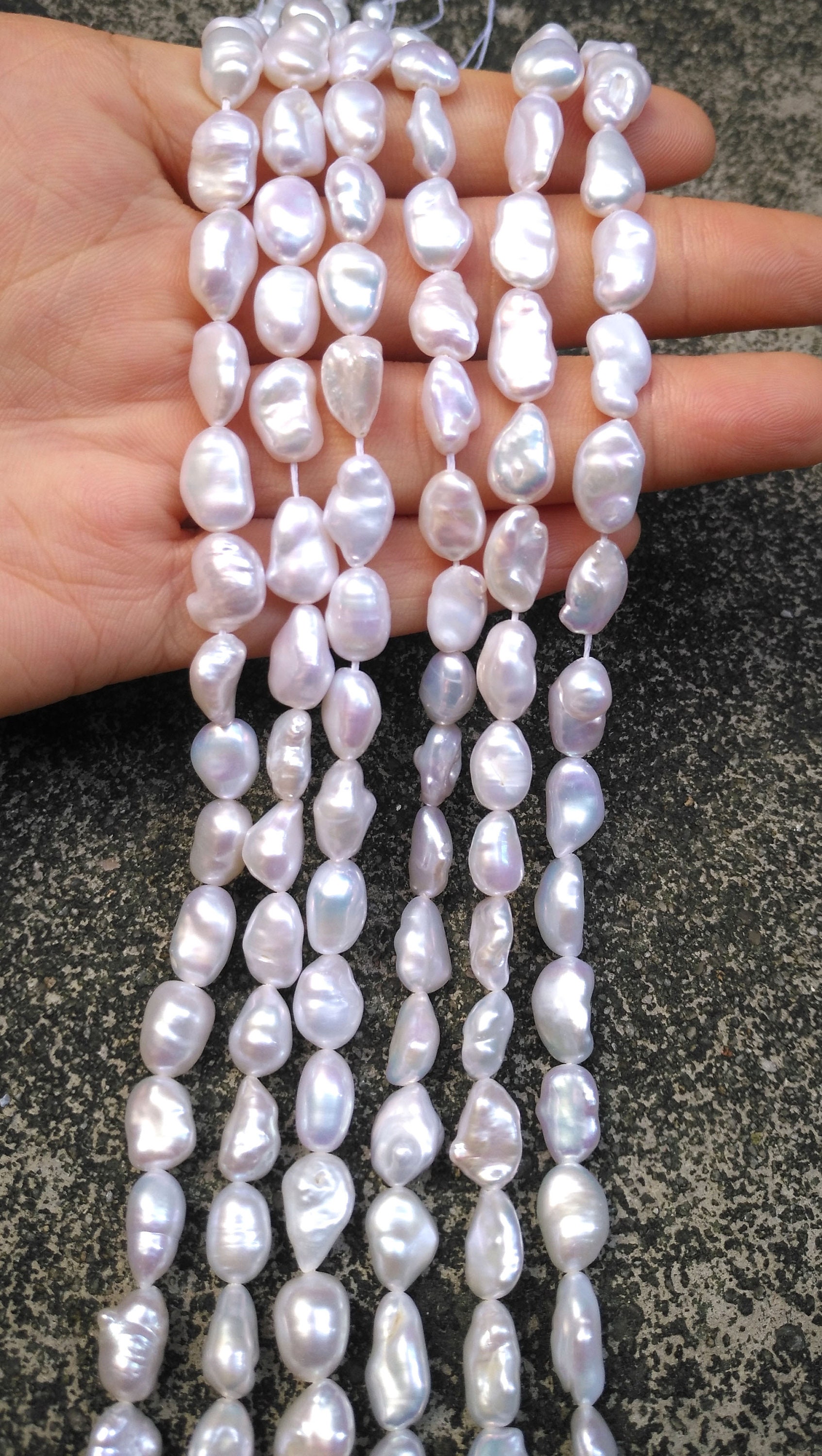 Cultured Natural Freshwater Pearl String 3mm-8mm Beads Wholesale Round  White Pearl Jewelry - AliExpress