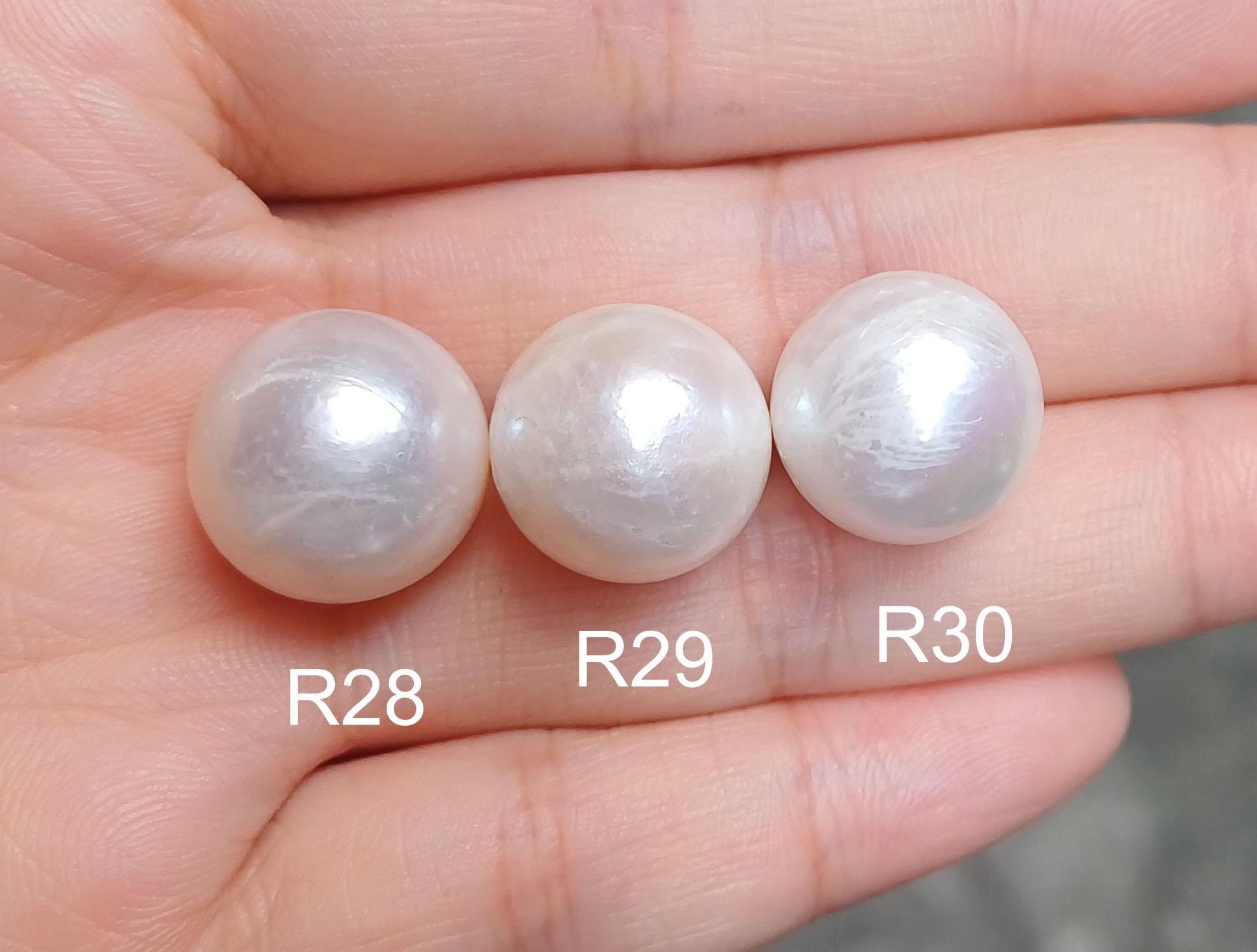 14～17 mm ホワイトエジソン ルースパール、本物の淡水真珠、ラウンド