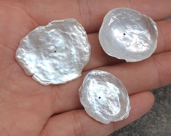 15-25mm Rare Natural White Cornflake Pearl Beads, Good Quality Genuine Cultured Huge Large Freshwater Pearls,Raw Keishi Pearls  PB1301