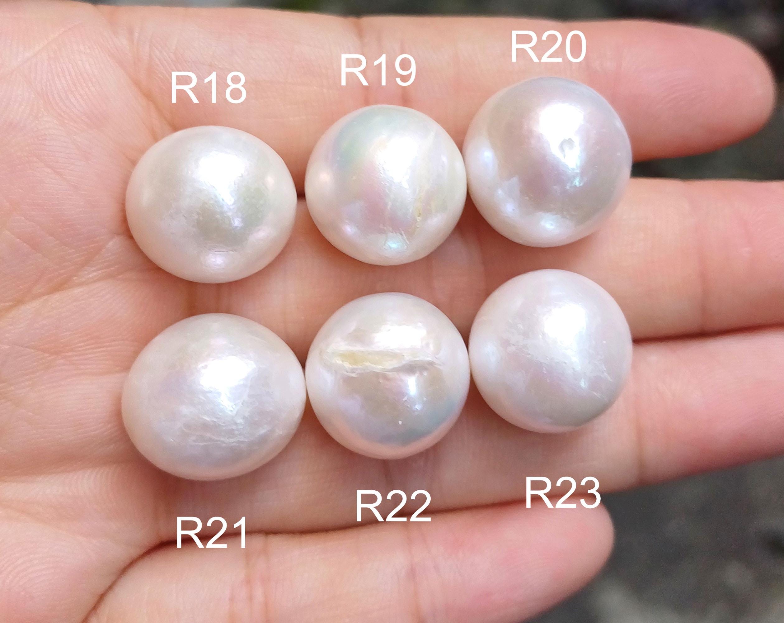 14～17 mm ホワイトエジソン ルースパール、本物の淡水真珠、ラウンド