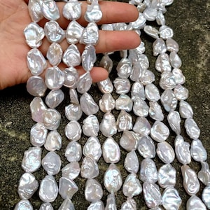 12-15mm White keshi pearls ,for necklace, baroque pearl,loose pearl beads, good luster PB1981