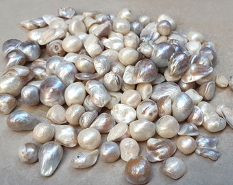 RARE 9-25mm large baroque pearls,flat fresh water pearls,natural white pearls, assorted pearls,undrilled PB027