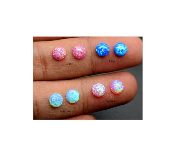 10 Stck Opal Cabochons, Labor erstellter Opal Runde Opal Cabochons  synthetische Opal Cabochons lose Cabochons, 1,5 mm / 2 mm / 3 mm / 4 mm / 5  mm / 6 mm, runde Opale GB1560 - Etsy.de