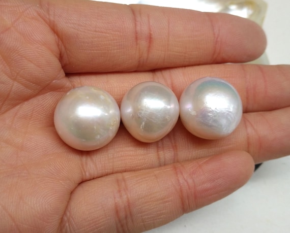 14～17 mm ホワイトエジソン ルースパール、本物の淡水真珠、ラウンド