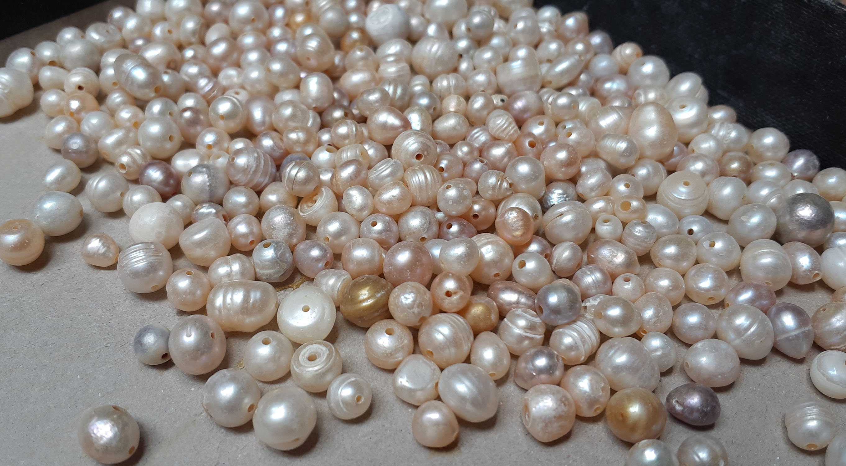 Real Natural Freshwater Pearl Beads Baroque Punch Oval Loose Beads for  Jewelry Making Bracelet Necklace Handmade Crafts Cultured Freshwater Pearl  Beads Cultured…