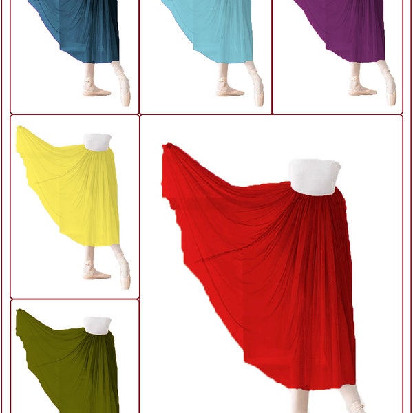 Chiffon Maxi Skirt - Etsy