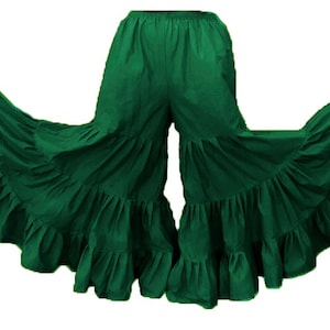 Cotton Pantaloon Trouser Flair Ruffle Harem Pant Palazzo Pant Belly Dance Tribal
