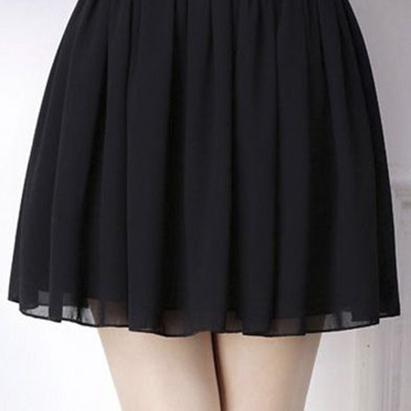 Droplet Micro Chiffon Wrap Skirt main image 0