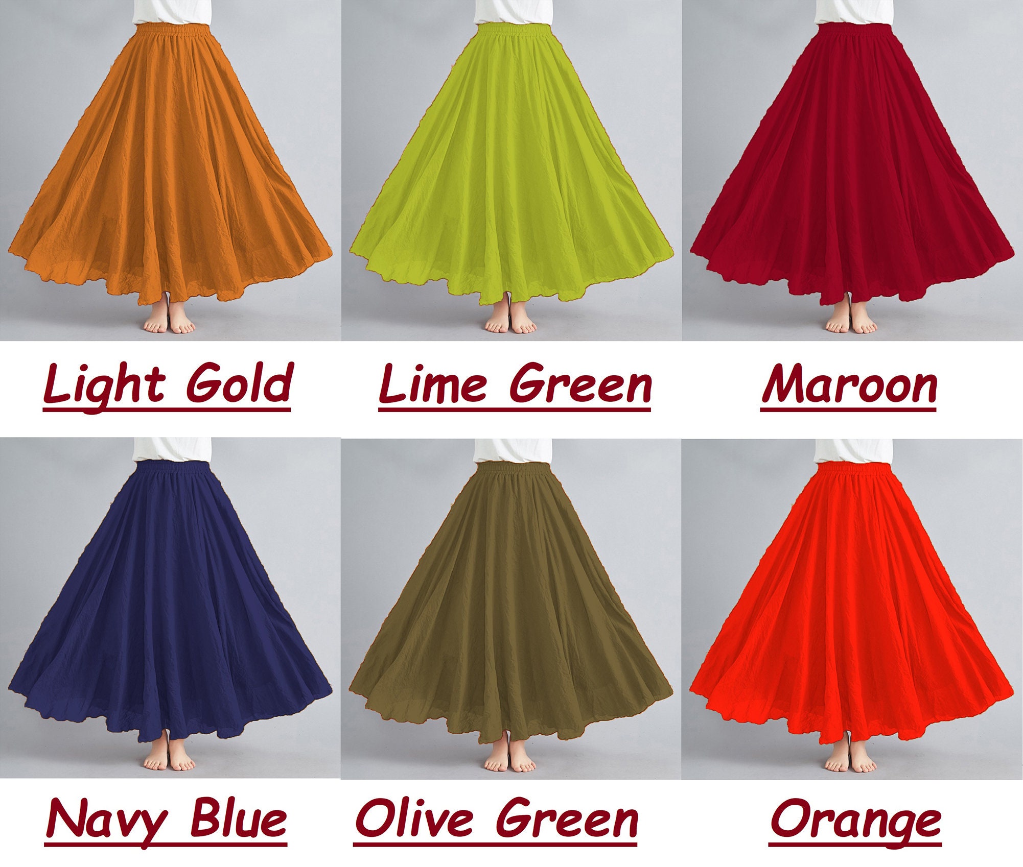 Cotton Full Circle Skirt Belly Dance Tribal Panel Skirt Full Long Gypsy 9 Yard 360 Degree Etsy
