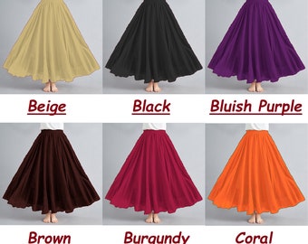 long circle skirt
