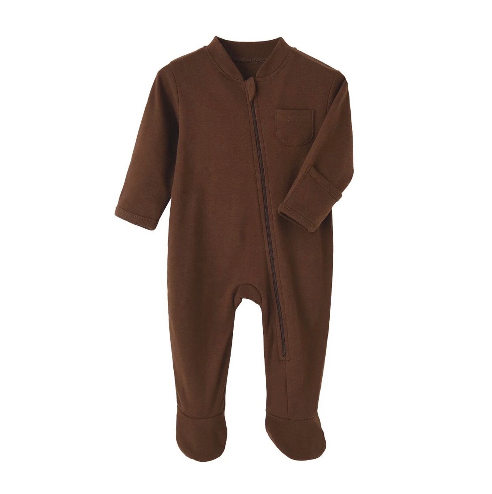 Zip Up Baby Romper Zipped Baby Sleep Suit Zipped With Feet Etsy