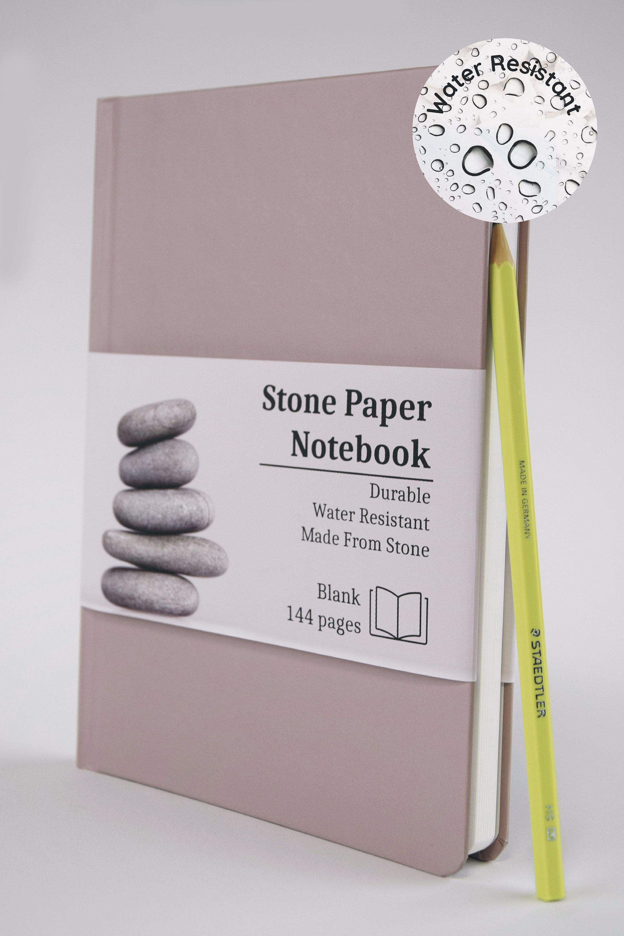 Stone Paper BLANK Notebook A5 Hardcover Roca 