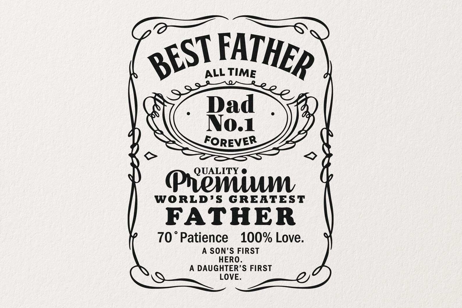 Download Father's Day SVG Dad Svg Best Dad Whiskey Label PNG | Etsy