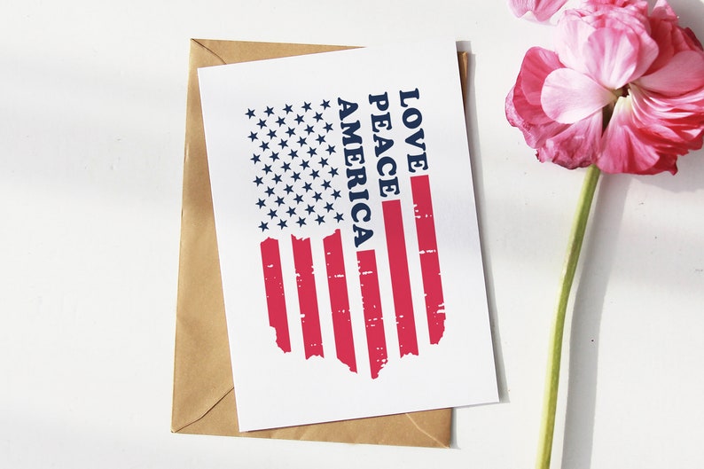 Download Peace Love America SVG USA Flag Svg Distressed US Flag Svg ...